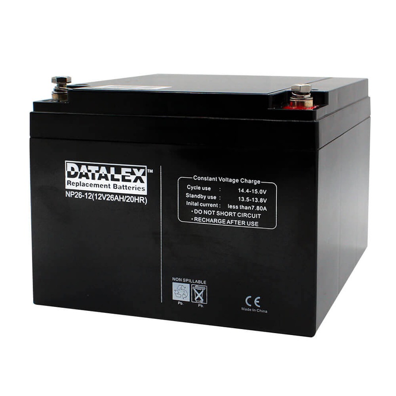 NP26-12 - BATTERY LEAD ACID 12V 26AH BOLT 7X6.5X5IN