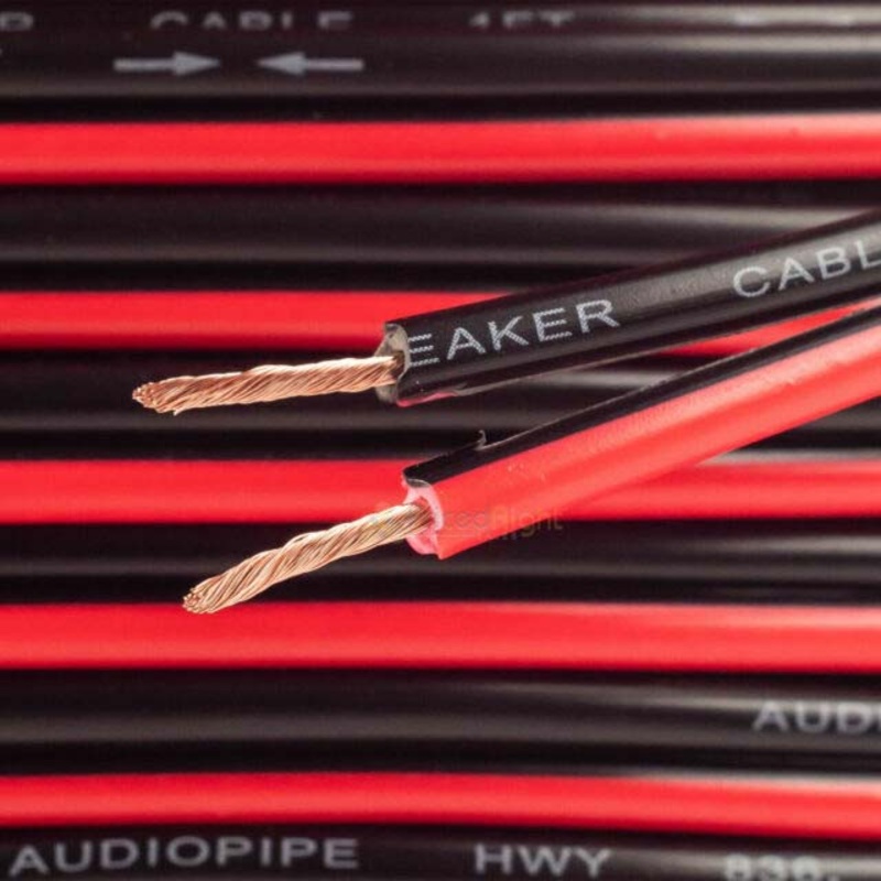 TCBL-16-50RBC - SPEAKER WIRE AWG 16 STD 50FT RED AND BLACK PVC COPPER