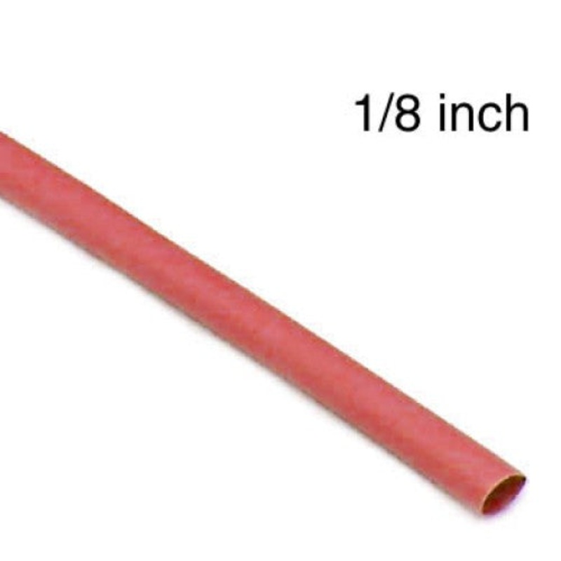 03598 - TUBING HST 1/8INX4FT SW RED 2:1 600V 125C