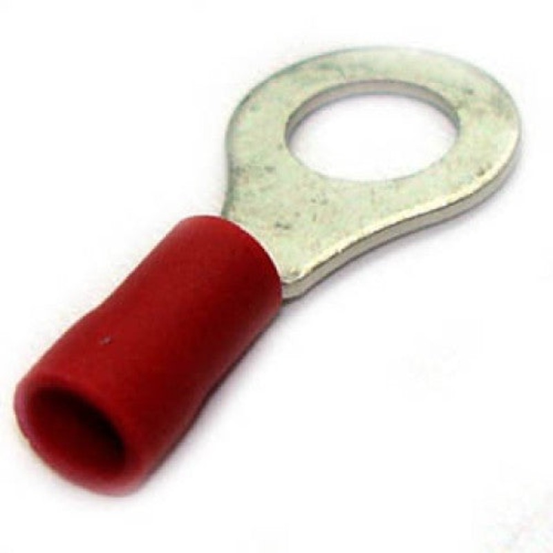 160105-2010 - RING TERM RED 1/4IN 22-18AWG ID-6.4MM OD-11.6MM (10 pcs/pkg)