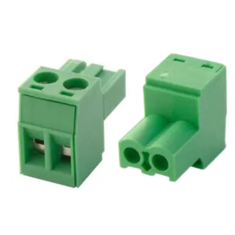 1779835 - TERM BLOCK 2P CLAMP RA 5MM FEM PLUGGABLE GRN