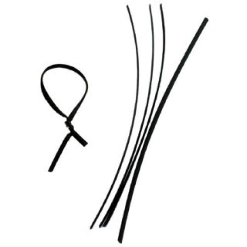 34-106-0 - TWIST TIE 6INX.1IN BLK (1000 pcs/pkg)