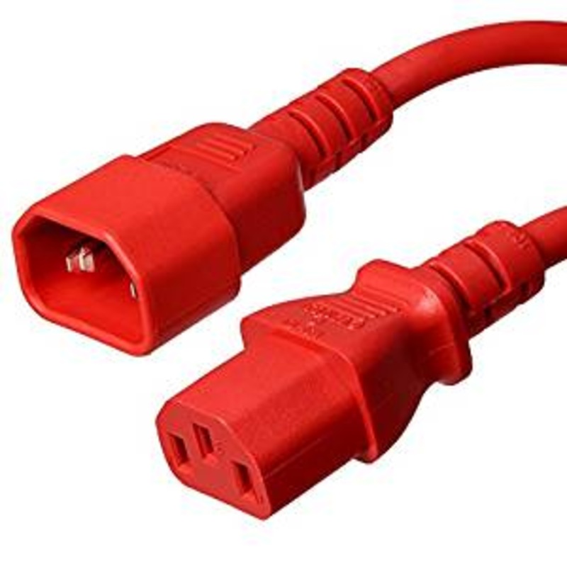 42-106AY1-801 - JUMPER CORD 3/18 6.7FT RND RED SJT