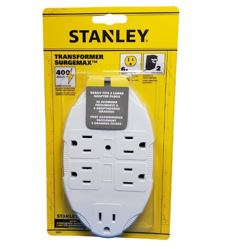 58119 - WALL TAP 6 O/LET 400J SURGE PROTECTED