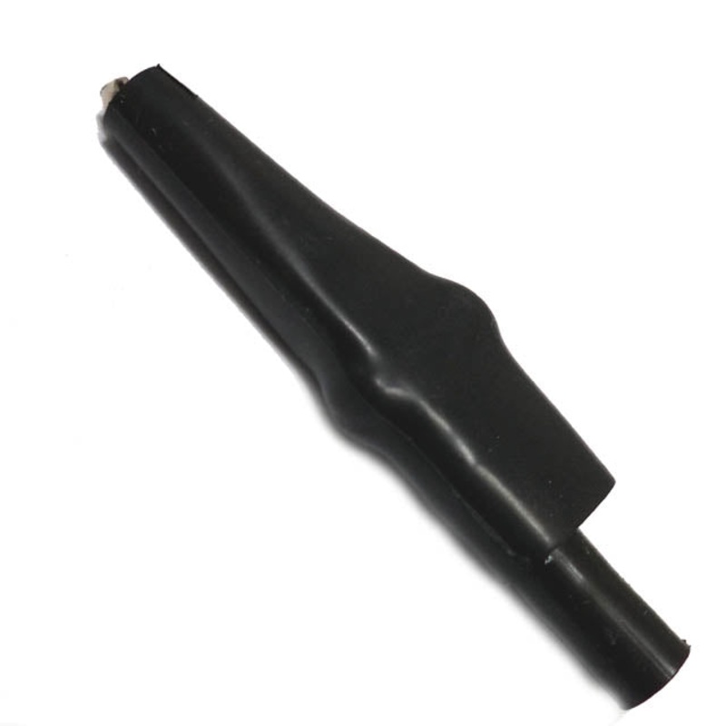 BU-63-2 - ALLIGATOR CLIP 58MM BLK STD STANDARD FULLY INSULATED