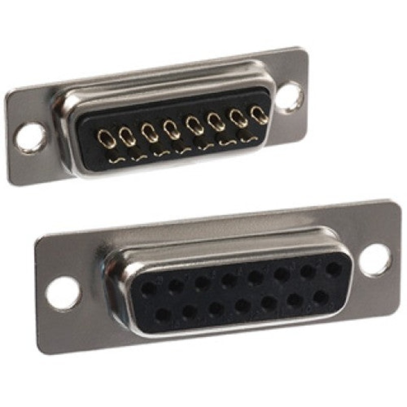 DA15FS-2 - DB15F SOL TIN BLACK (2 pcs/pkg)