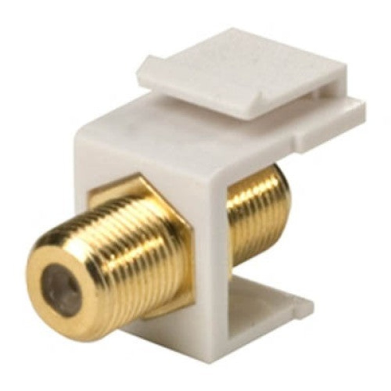 NW-P11F1 - KEYSTONE COUPLER F GOLD JK-JK (10 pcs/pkg)