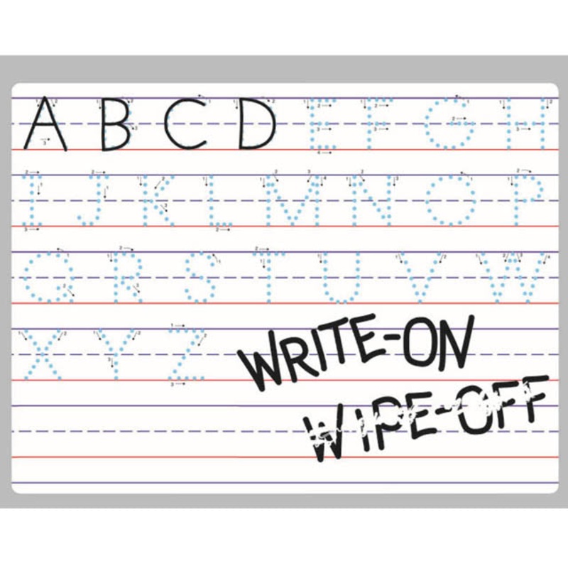SM-814 - DRY ERASE MAGNET BOARD TRADITIONAL MANUSCRIPT 9 X 12IN