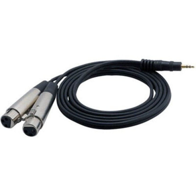 44-185 - XLR CABLE 2X3JK-3.5MM STEREO PL 6FT