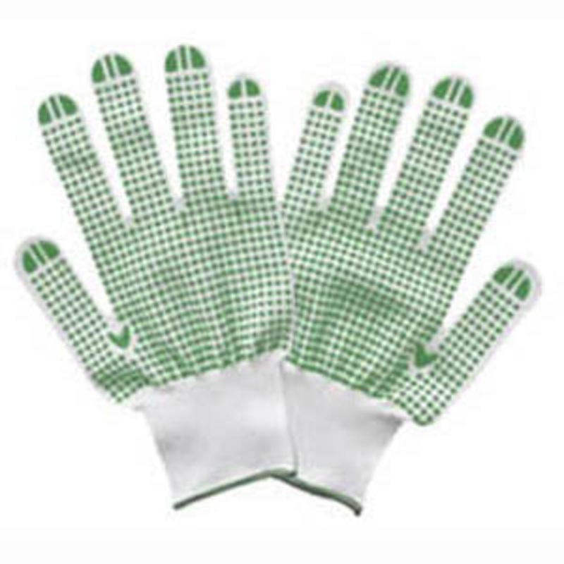 45315 - GLOVES ANTI-SLIP KNITTED LARGE POLYESTER COTTON 12PR/PACK (12 pcs/pkg)
