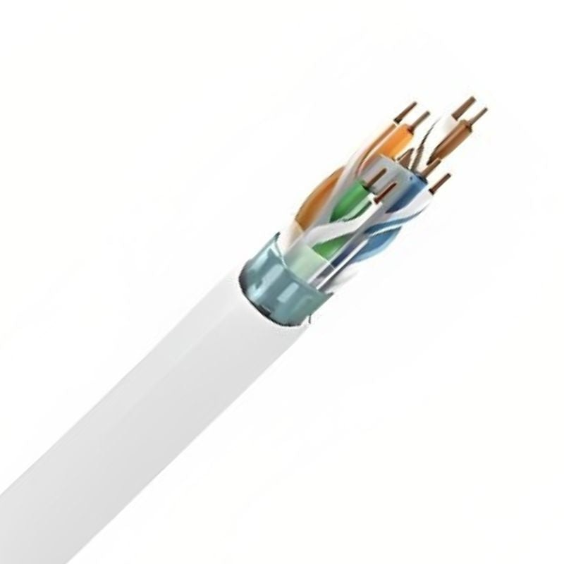 2413F - CABLE CAT6 FT6 SOL WHT SH 120FT 4PR 23AWG F/UTP CMP