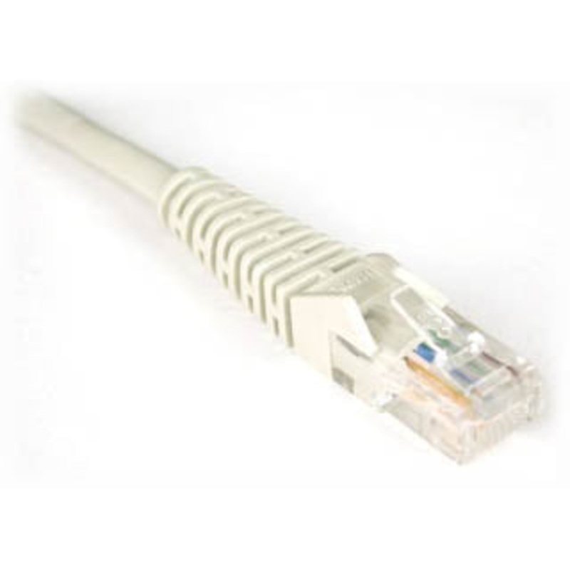 5764 - PATCH CORD CAT5E WHT 3FT SNAGLESS BOOT