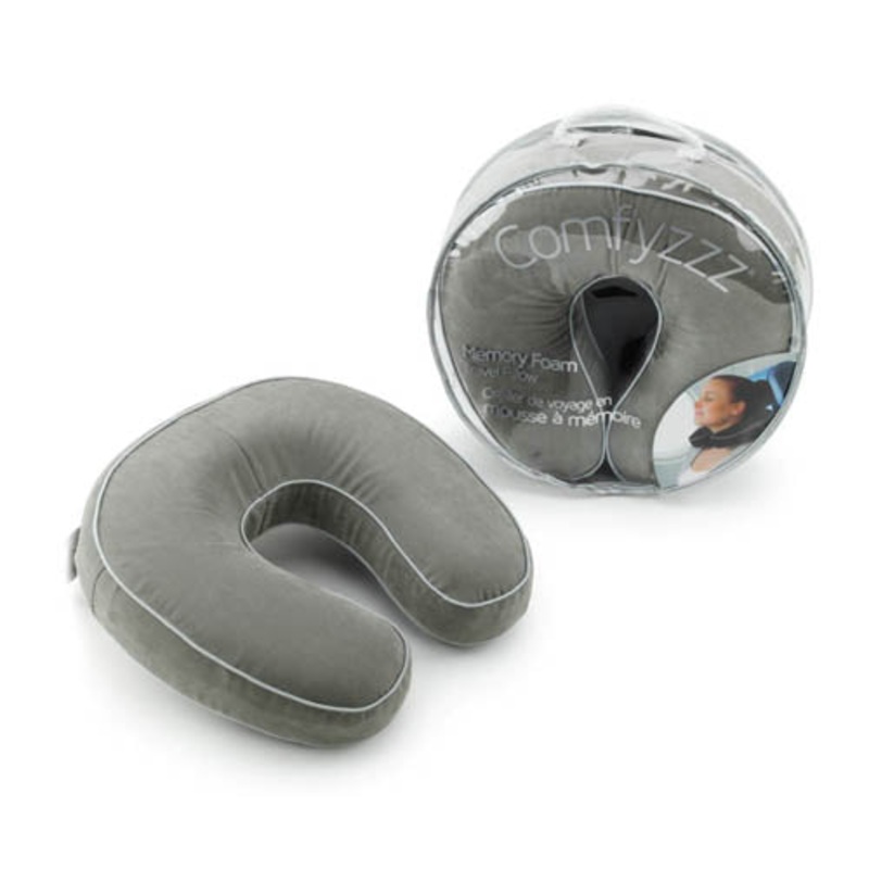 85-6641 - TRAVEL PILLOW MEMORY FOAM ASSORTED COLORS