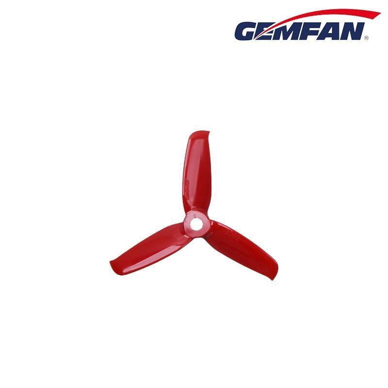 Gemfan Flash Durable Tri Blade 3052 3" Propellers (2CW + 2CCW) Ferrari Red