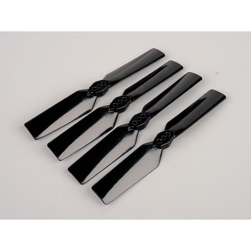 OMPHOBBY M2 Tail Blade Set - Black (4 Sets) : OSHM2038