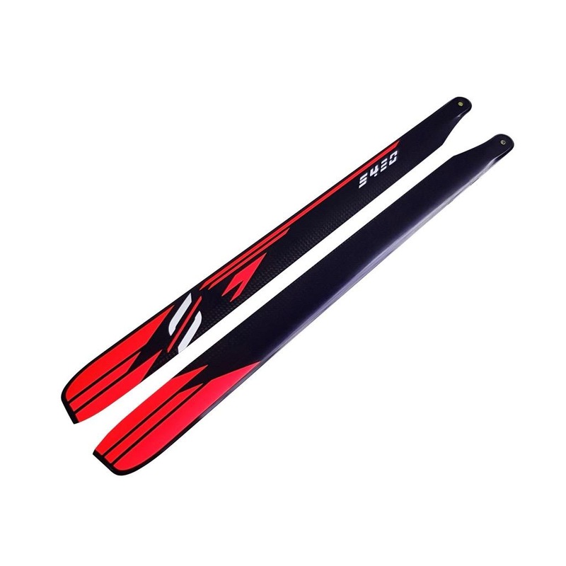 SAB Carbon Fibre Main Blades 420mm Coloured : S420-COLOUR Orange