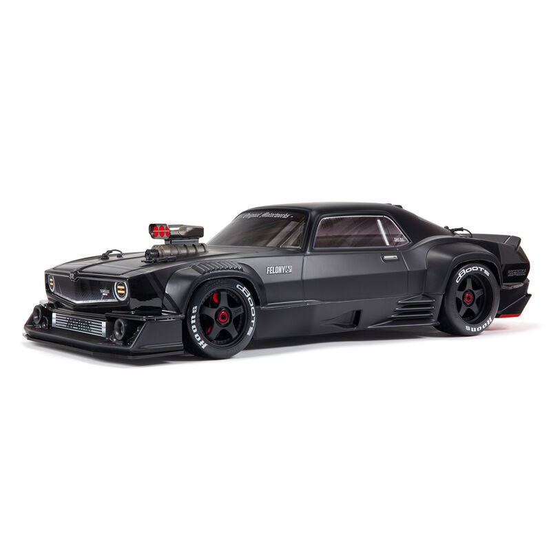 1/7 Felony 6S, 4WD, BLX (Requires battery & charger): Black ARA7617V2T1