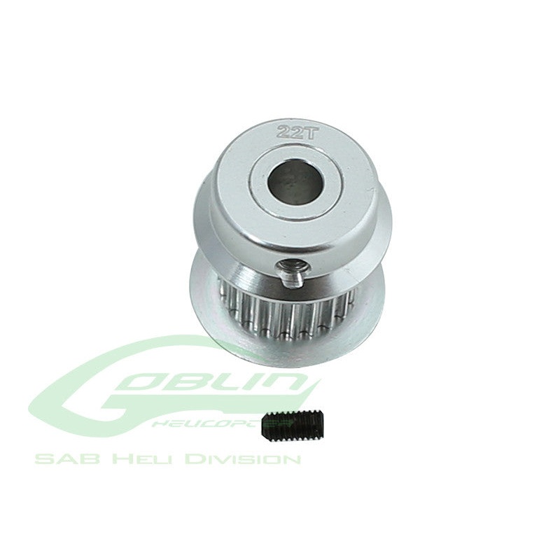 Aluminum Motor Pulley 22T RAW 420 COMPETITION / Goblin 380 / Raw 420 Comp