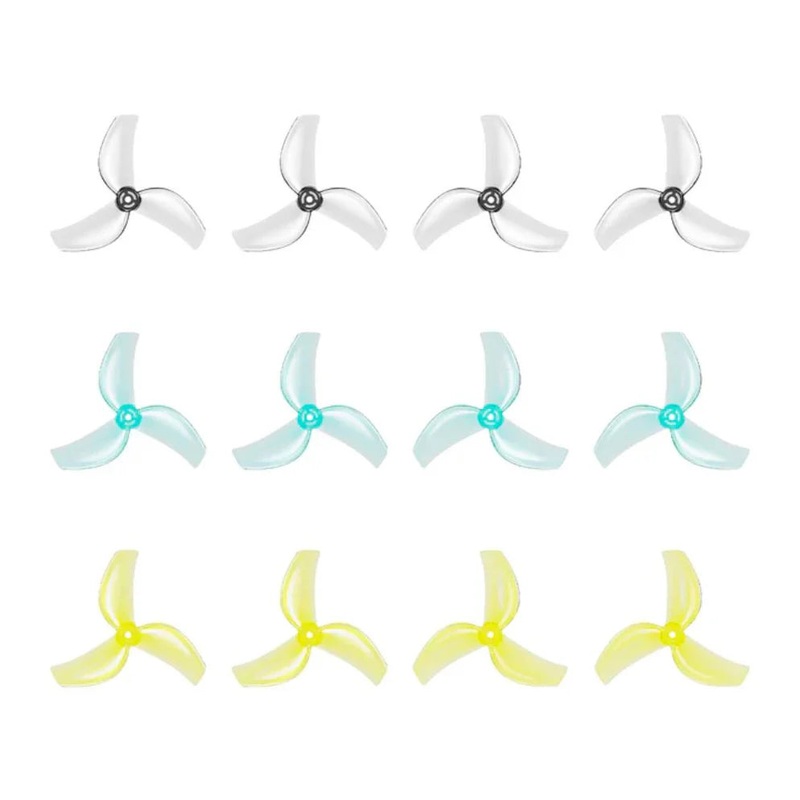 GemFan 40mm 1611 Tri-Blades 1.5mm shaft (2 sets) Smoke Grey