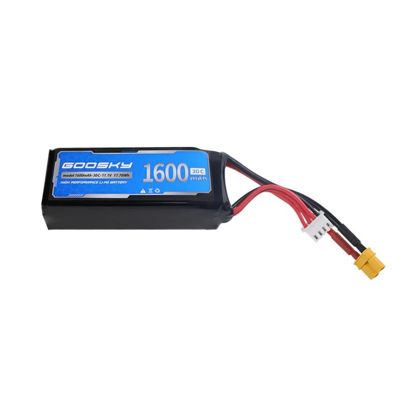 Goosky 1600mAh 30C 11.1V 3S Lipo Battery for E2 - XT30