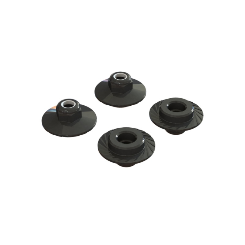 AR708007 Flanged Lock Nut 5x8mm (4): ARAC9698