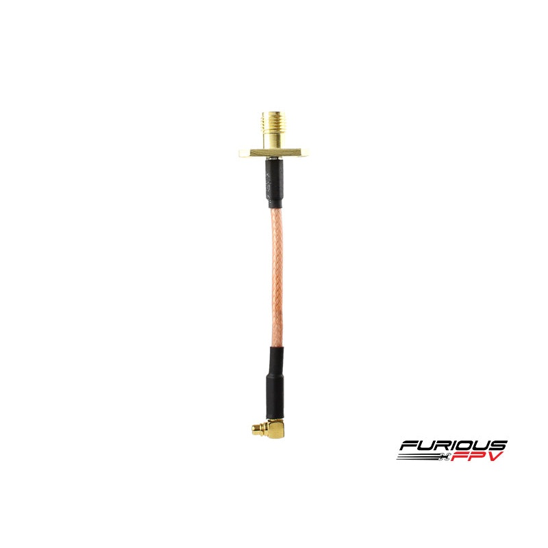 FuriousFPV 72mm Pigtail MMCX 90 Degree to SMA cable
