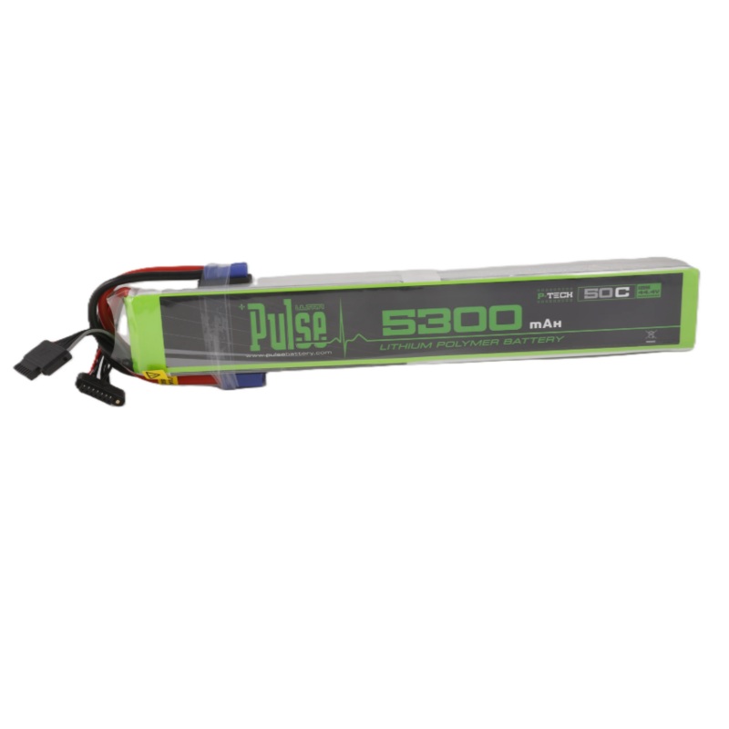 PULSE 5300mAh 50C 44.4V 12S P-Tech LiPo Battery - EC5 Connector