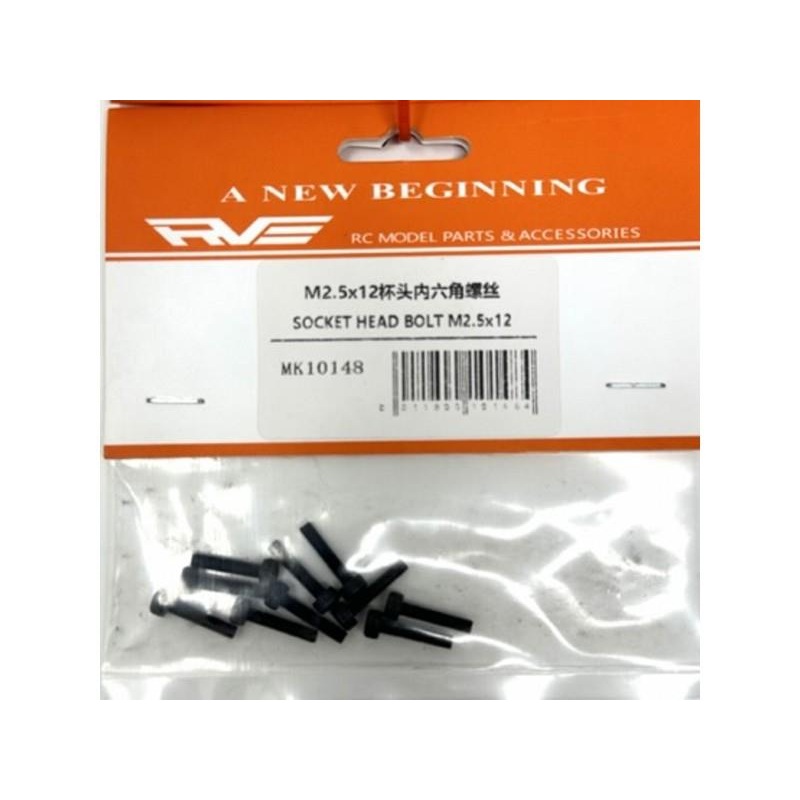 Socket Head Bolt M2.5x12 : RVE-10148