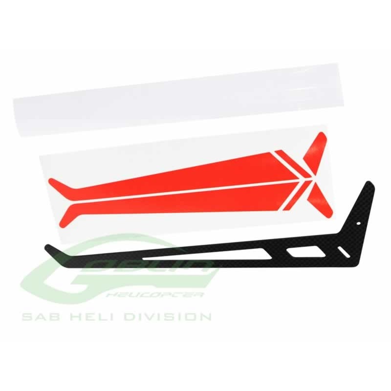 Carbon Fibre Tail Fin - Goblin Thunder (H0868-S)