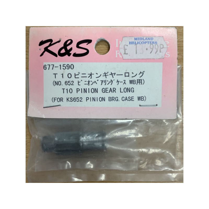 K&S 10T Pinion Gear Long : K&S677