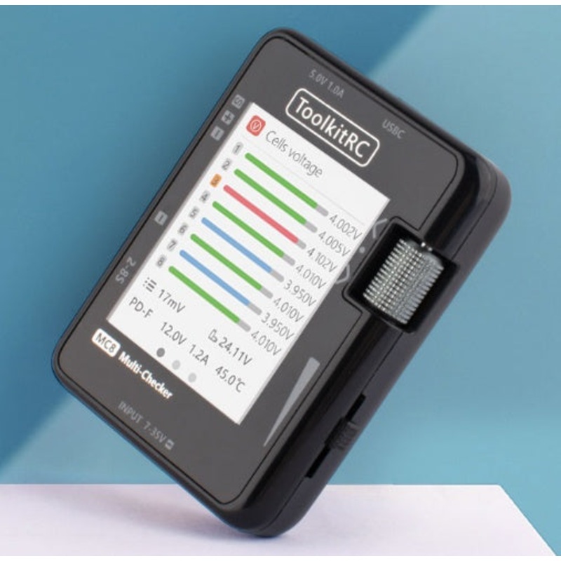 ToolkitRC MC8 Cell Checker and Multi Tool with USB Fast Charging