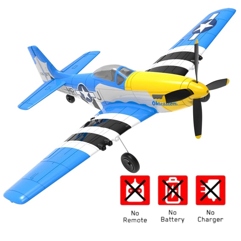 VOLANTEXRC P-51D Mustang PNP Without Radio, Battery & Charger for Easy Setup