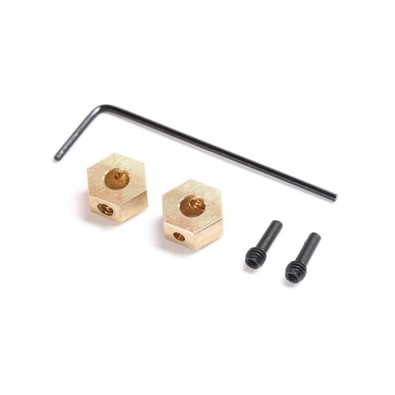 Hex Hub, Brass 1.0g (2): SCX24, AX24: AXI302002
