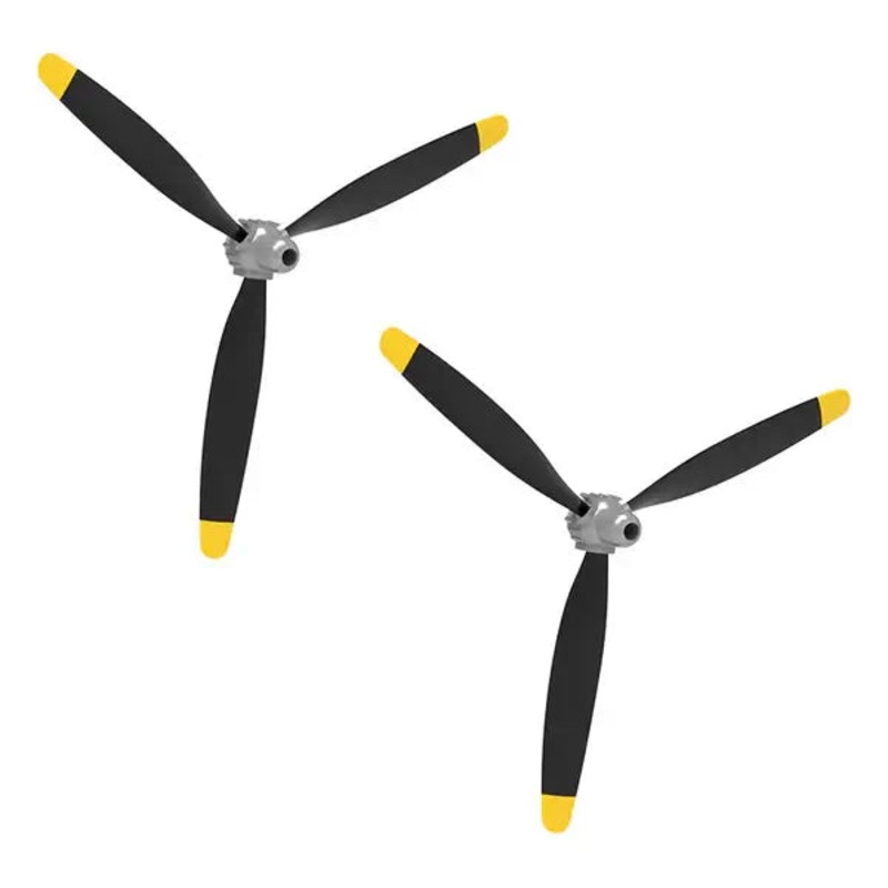 VolantexRC F4U Corsair V2 & P47 Propeller Set - Includes 2x 3-Blade Props