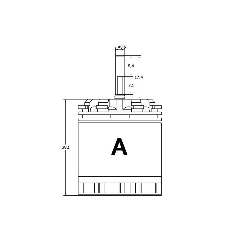 Xnova Motor Shaft 2618 Type A