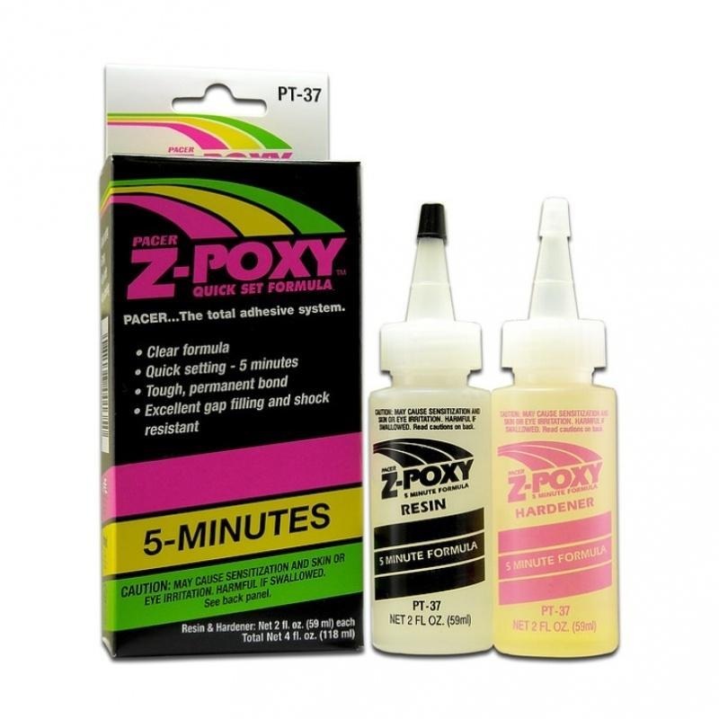 ZAP PT37 EPOXY ADHESIVE Z-POXY 5 Minute 4OZ