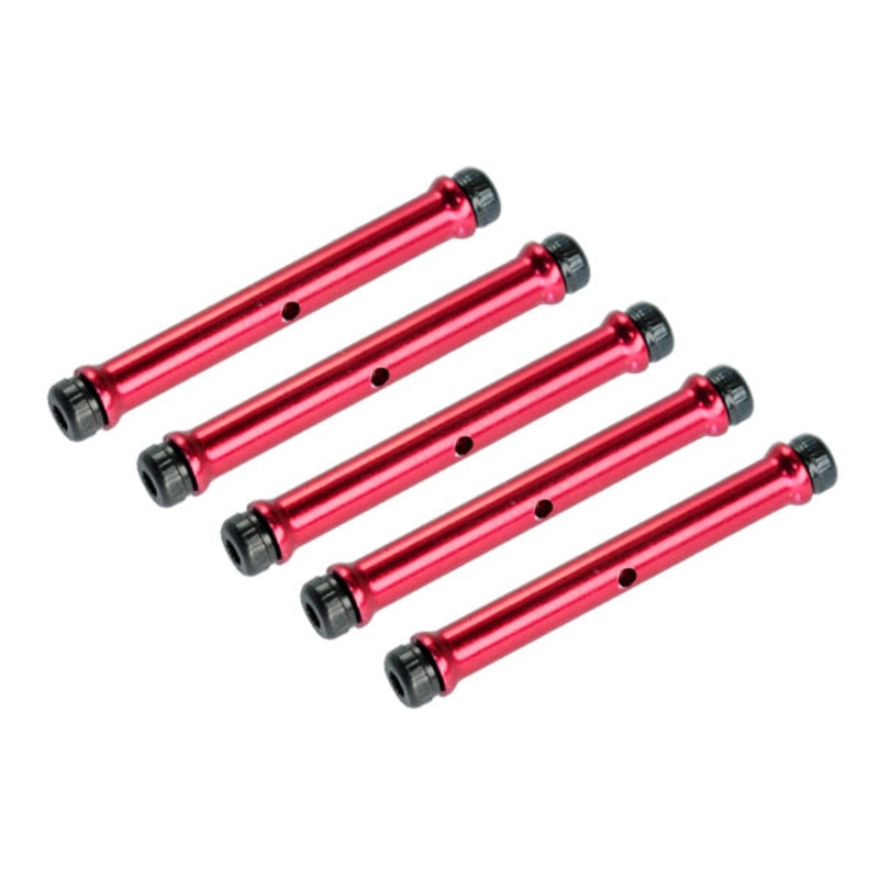 Microheli Aluminum Spacer 2.0x3.2x250mm RED 350QX : MH-M2032250ASR