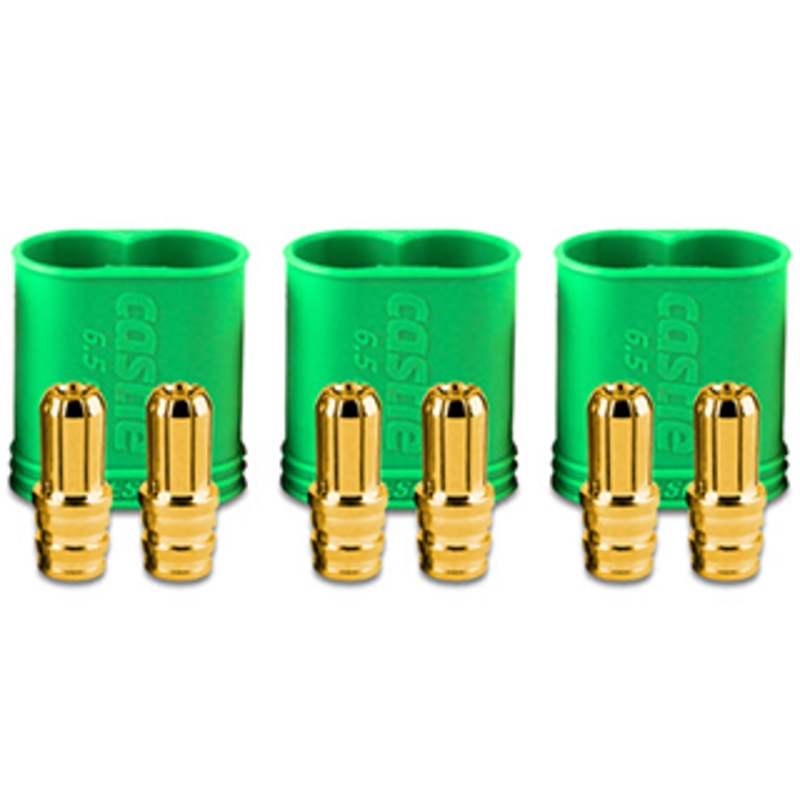 Polarized Bullet Conn Male, 6.5mm Set