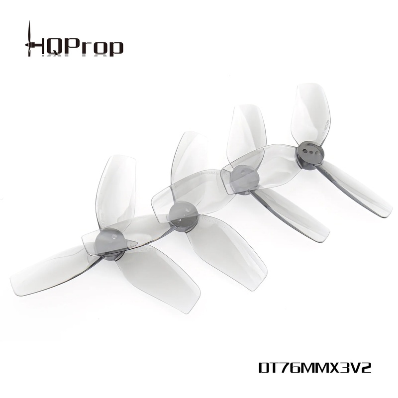 HQProp DT76MMX3 V2 3" CineWhoop Propellers (2CW+2CCW) Grey