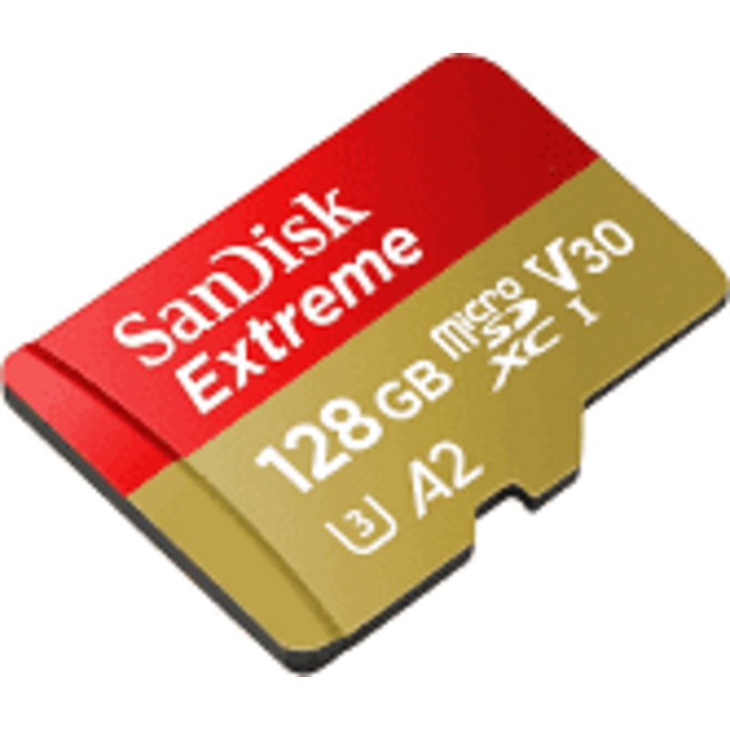 SANDISK SDSQXA1-128G-GN6MN MicroSD Card Extreme A2 V30 UHS-I/U3 160R/90W NO SD ADAPTER
