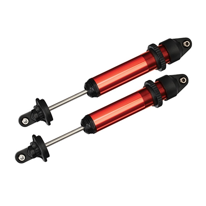 Shocks, GTX, aluminum (Redanodized) (w/o springs)(2): 7761R