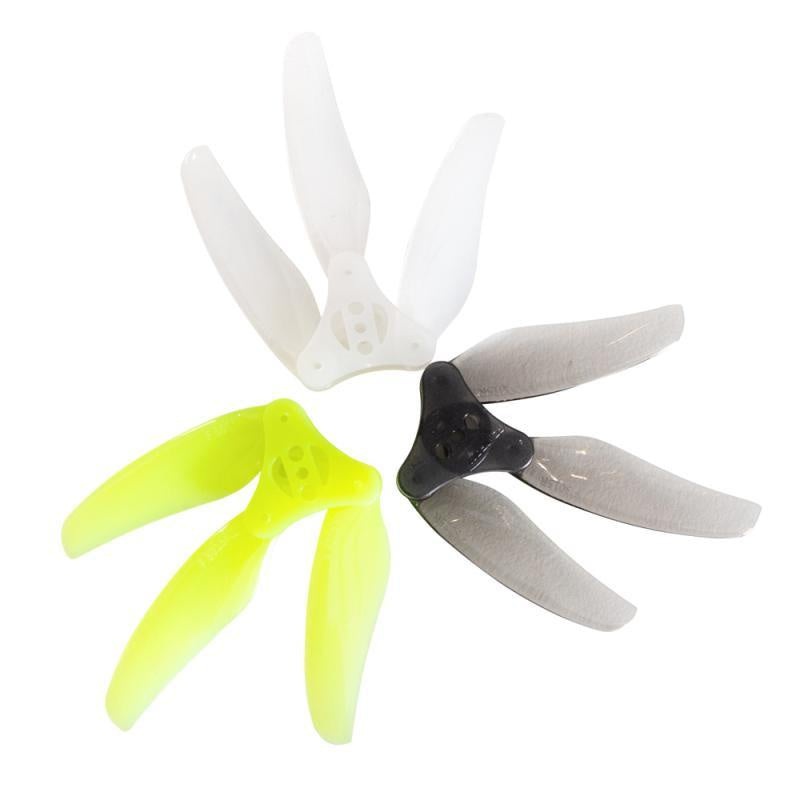 Gemfan F3015 Floppy Proppy 3-Blade Propeller (2CW + 2CCW) Clear Grey