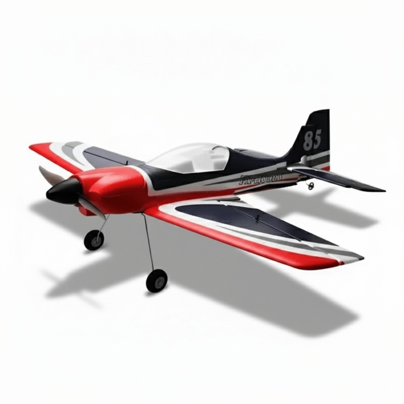 New Fx9706 RC Aircraft: 5-Channel Red Bull Fighter, Foam Fixed Wing Model Toy FX9706 2 Batteries