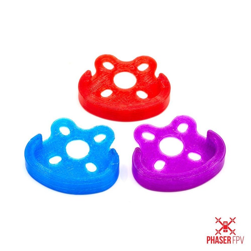 Phaser3D Armattan Rooster / Chameleon TI / Marmotte Soft Mount Arm Guard Set (4pc) Crystal Red