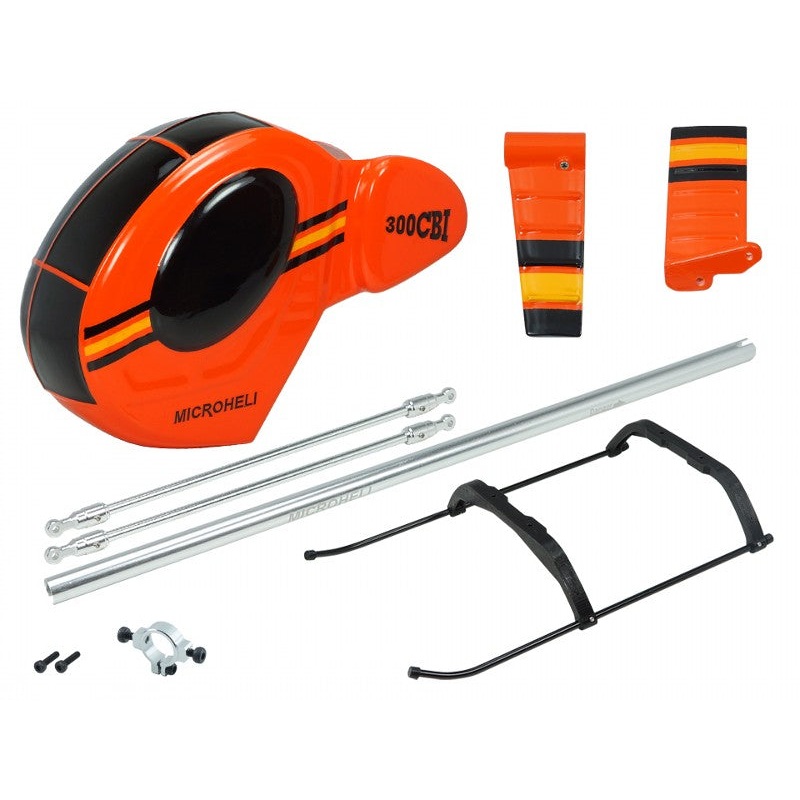 Airbrush Fiberglass Hughes 300 Scale /W Landing Gear (OR) - BLADE 230S/230S V2 : MH-23V2-SH32