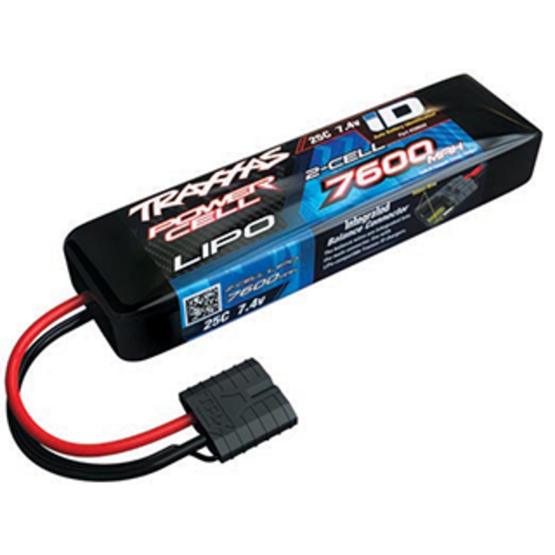 2 Cell 7600mAh 7.4V 25C Lipo Battery , 2869X