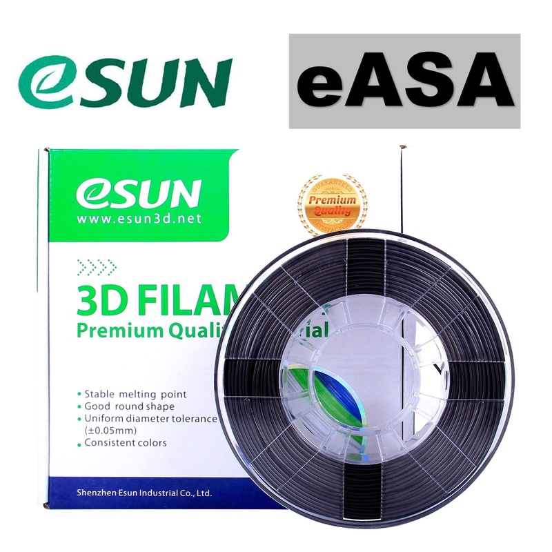 eSUN ASA 3D Filament 1.75mm 1kg Black