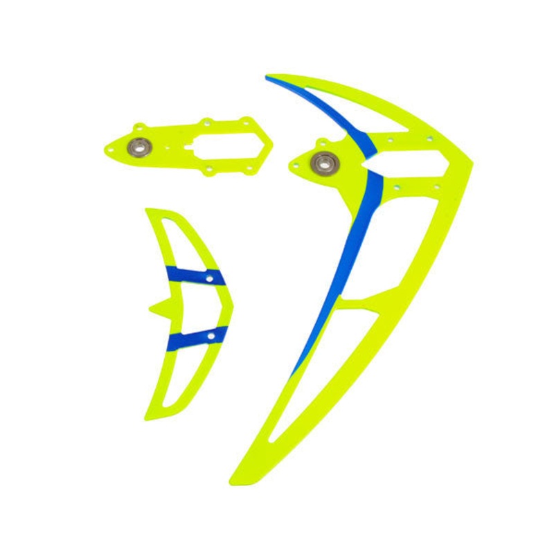 04648 FIN SET NEON YELLOW, LOGO 500/550/600