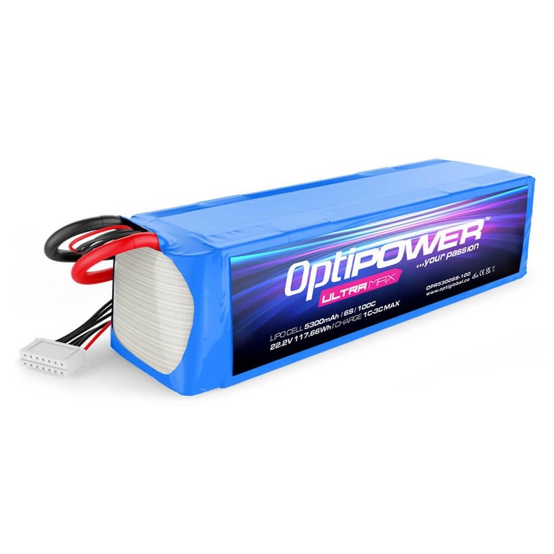 6S 5300mAh 100C Optipower ULTRA Max Lipo : OPR53006S-100