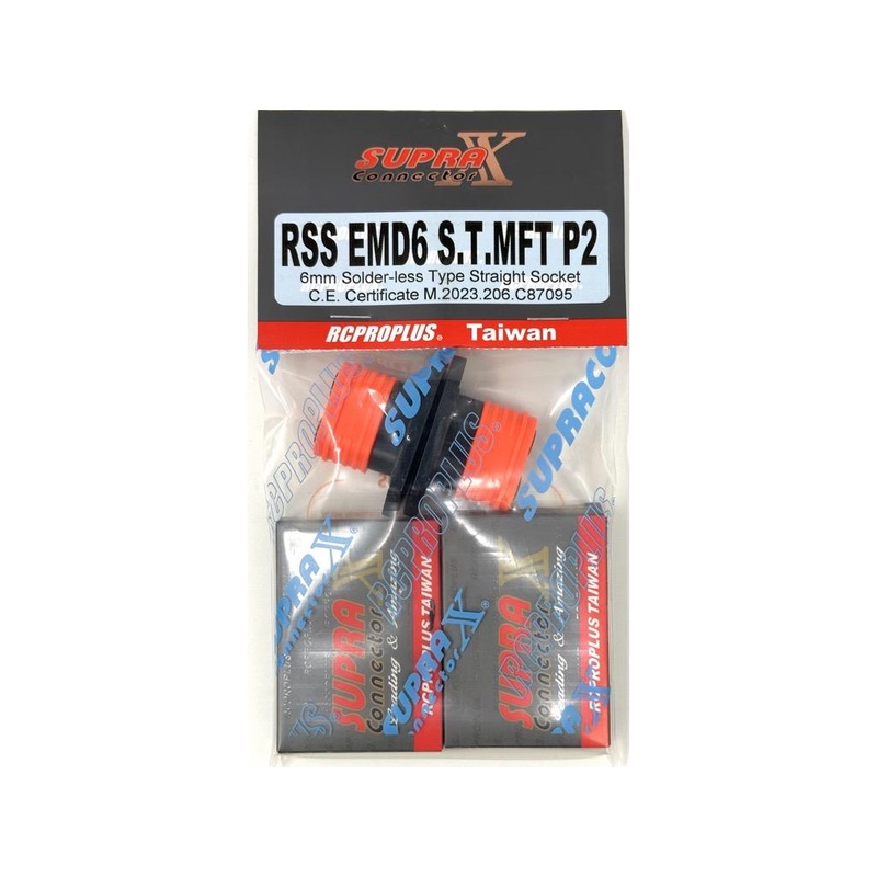 RCPROPLUS EMD6 Straight Connector Solderless : RSSEMD6STMFTP2